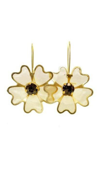 CATHERINE BIJOUX ‘NET’ EARRINGS – GOLD