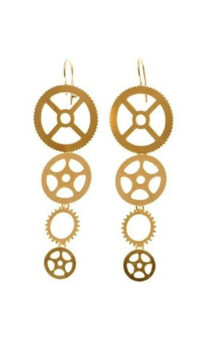 CATHERINE BIJOUX ‘4 GEAR’ EARRINGS – ROSE GOLD