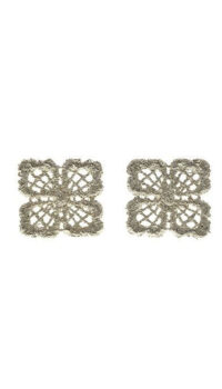 CATHERINE BIJOUX ‘LACE’ EARRINGS – SILVER