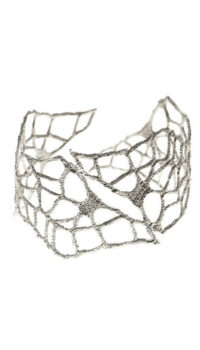 CATHERINE BIJOUX ‘COBWEB’ CUFFS – SILVER