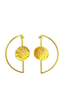 CATHERINE BIJOUX ‘CIRCLE’ EARRINGS – GOLD