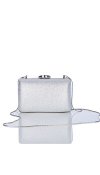 CHIARAP ‘BROCADE’ MINAUDIERE – SILVER