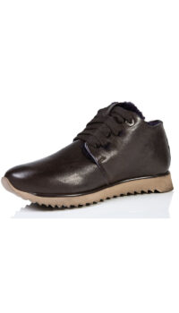 ANDIA FORA ZANZI LEATHER SNEAKER – BROWN