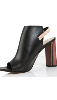 MARY CLAUD CALF LEATHER SANDAL – BLACK