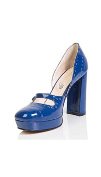 DANILO DI LEA PATENT LEATHER MARY JANE PUMP – NAVY BLUE