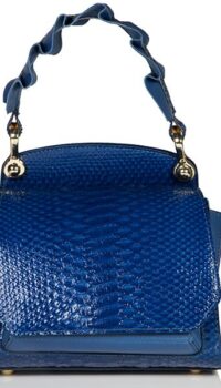 WILD INGA MINI SCARLETT LEATHER BAG – ROYAL BLUE/PETROBLUE