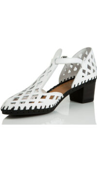 ALEX MERCURY ‘OLIVIA’ LEATHER SANDAL – WHITE