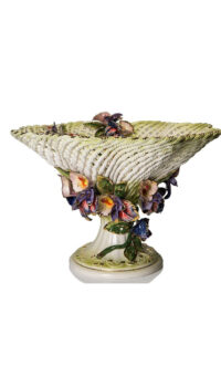 CERAMICHE D’ARTE ‘SPAGHETTO’ CERAMIC FRUIT BASKET
