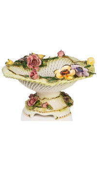 CERAMICHE D’ARTE ‘MARGHERITA’ CERAMIC FRUIT BASKET