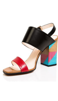 DANILO DI LEA MULTI SANDAL – BLACK/RED/BROWN