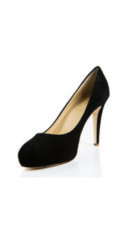 K.SPIN SUEDE LEATHER PUMP – BLACK