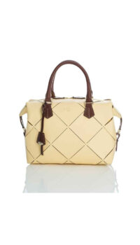BOLDRINI SELLERIA ‘MONTEBONO’ SATCHEL – STRAW/BROWN