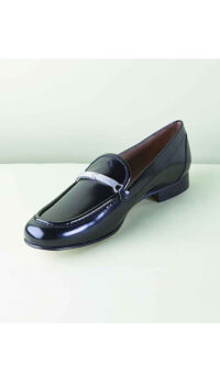 MIMAO SILVER BAR LOAFERS – BLACK