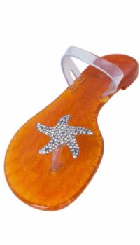VIALACTEA ‘MARINA’ JEWELLED VINYLE SANDAL