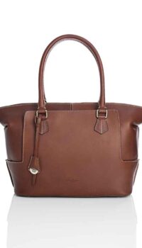 BOLDRINI SELLERIA ‘SELLATO’ TOTE – DARK BROWN