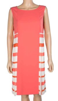 CARACTERE – PLEAT DRESS – ORANGE