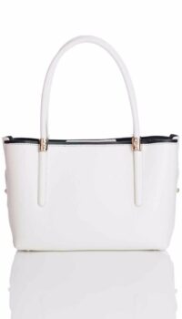 GIRONACCI ‘220’ TOTE – WHITE/BLACK