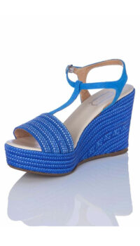 CARMEN SAIZ RAFFIA WEDGE