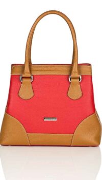 MINNOZZI ‘3513’ RED/BROWN TOTE
