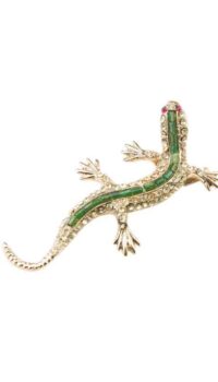 ORNELLA BIJOUX ‘GECKO’ BROOCH 9099