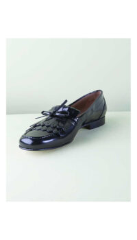 MIMAO FRINGE LOAFERS – BLACK