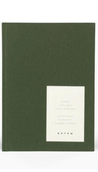 NOTEM STUDIO MEDIUM ‘EVEN’ NOTEBOOK – FOREST GREEN