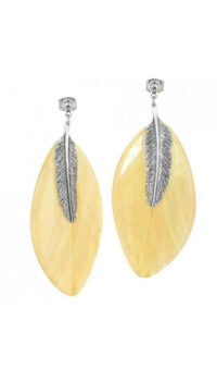 NATURE BIJOUX ‘LARGE FEATHER’ EARRINGS