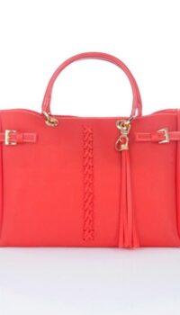 FONTANELLI – LARGE JELLY TOTE RED