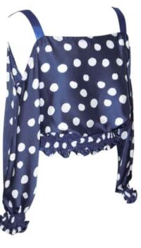 DE-SOLA POLK DOT TOP – BLUE