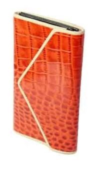 GOLUNSKI CROC EMBOSSED WALLET – CORAL