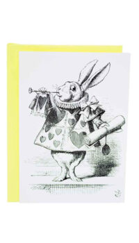 ALIBABETTE EDITIONS ‘THE WHITE RABBIT’ COLOUR ME CARD