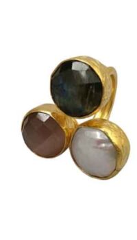 THE CRAFTSHOP GOLD-PLATED RING – BRASS