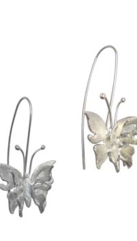 THE CRAFTSHOP ‘BUTTERFLY’ STERLING SILVER EARRINGS – SILVER