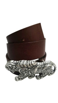 LULAES CALF LEATHER BELT – BLACK