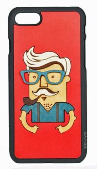 EEVYE ‘FRANK’ LEATHER PHONE CASE – RED