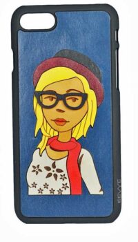 EEVYE ‘ELISABETH’ LEATHER PHONE CASE – BLUE