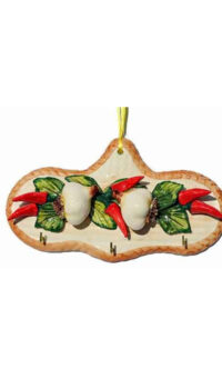 CERAMICHE D’ARTE ‘GARLIC&PEPPER’ WALL HANGER