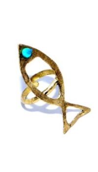 OPUS4 – ‘FISH’ RING – BRONZE