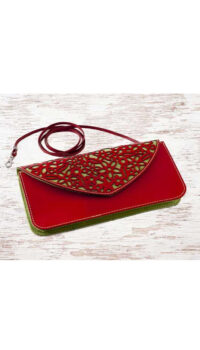 DALLAITI SUEDE AND LEATHER SHOULDER BAG