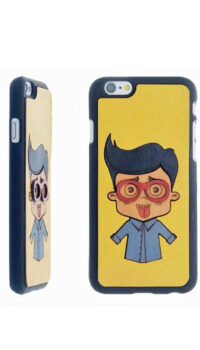 EEVYE ‘JAMES’ LEATHER PHONE CASE – YELLOW