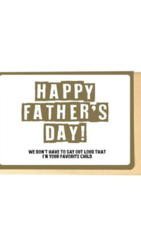 ENFANT TERRIBLE FATHER DAY CARD
