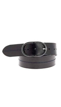 HERBERT FRERE SOEUR ‘LA MIDI’ LEATHER BELT – BLACK
