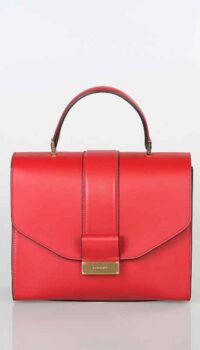 VISONE ‘ANGIE’ LEATHER TOTE – RED