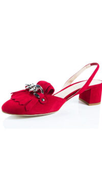 CHANTAL 1962 SUEDE LEATHER SANDAL ‘253’ – RED