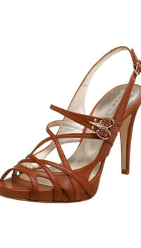 PURA LOPEZ STRAPPY PLATFORM SANDAL – BROWN